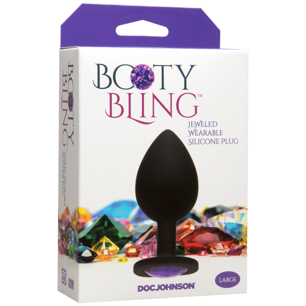 Booty Bling Plug - Purple, Large