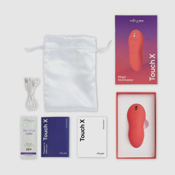 We-Vibe Touch X Lay-on Vibrator and Massager - Crave Coral