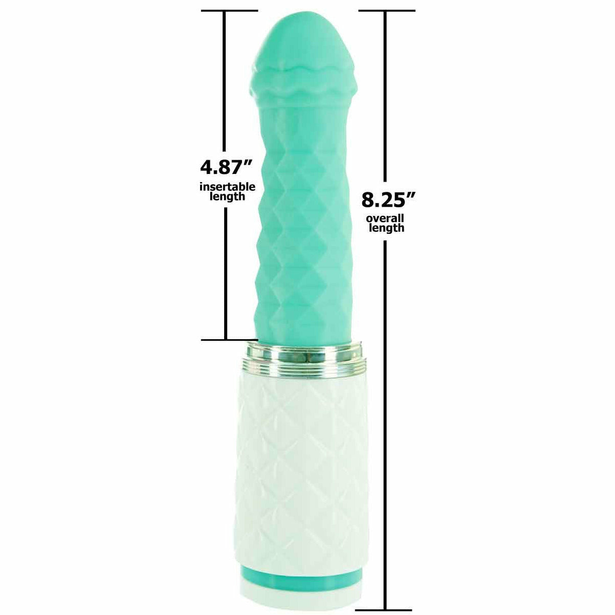 Pillow Talk Feisty - Thrusting Vibrator - Teal