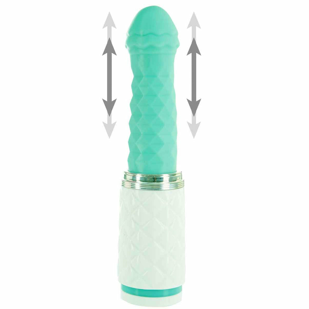 Pillow Talk Feisty - Thrusting Vibrator - Teal