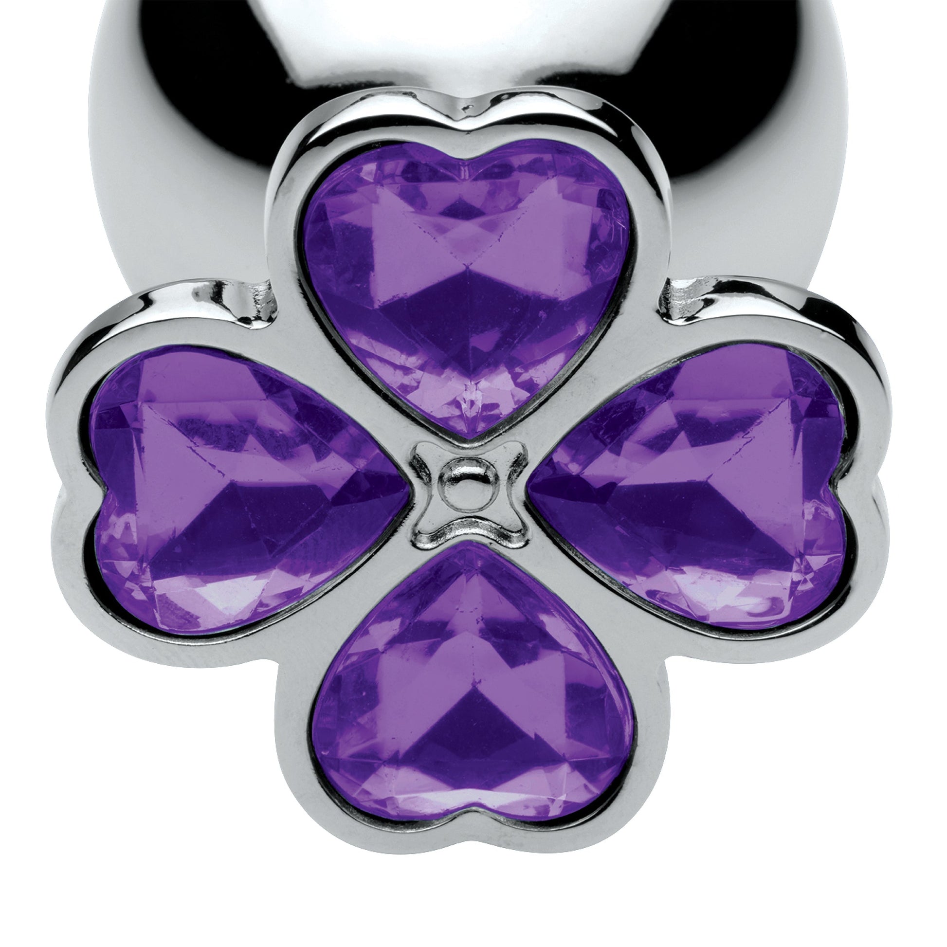 Violet Flower Gem Anal Plug Set