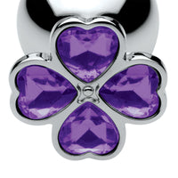 Violet Flower Gem Anal Plug Set