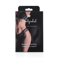 Pantyrebel Remote Control Vibrating Panty - Black - One Size