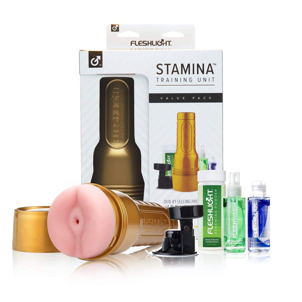 Fleshlight Pink Butt Stamina Training Unit Masturbator Value Pack