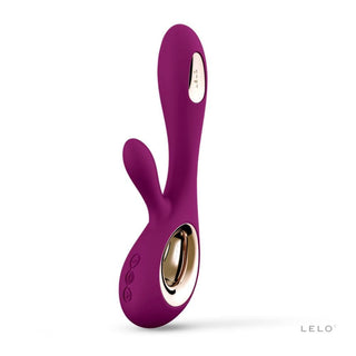 Buy deep-rose Lelo Soraya Wave G-Spot and Clitoral Rabbit Vibrator