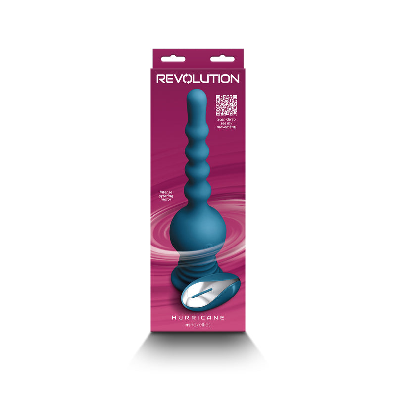 Revolution Hurricane Rotating Anal Vibe - Teal