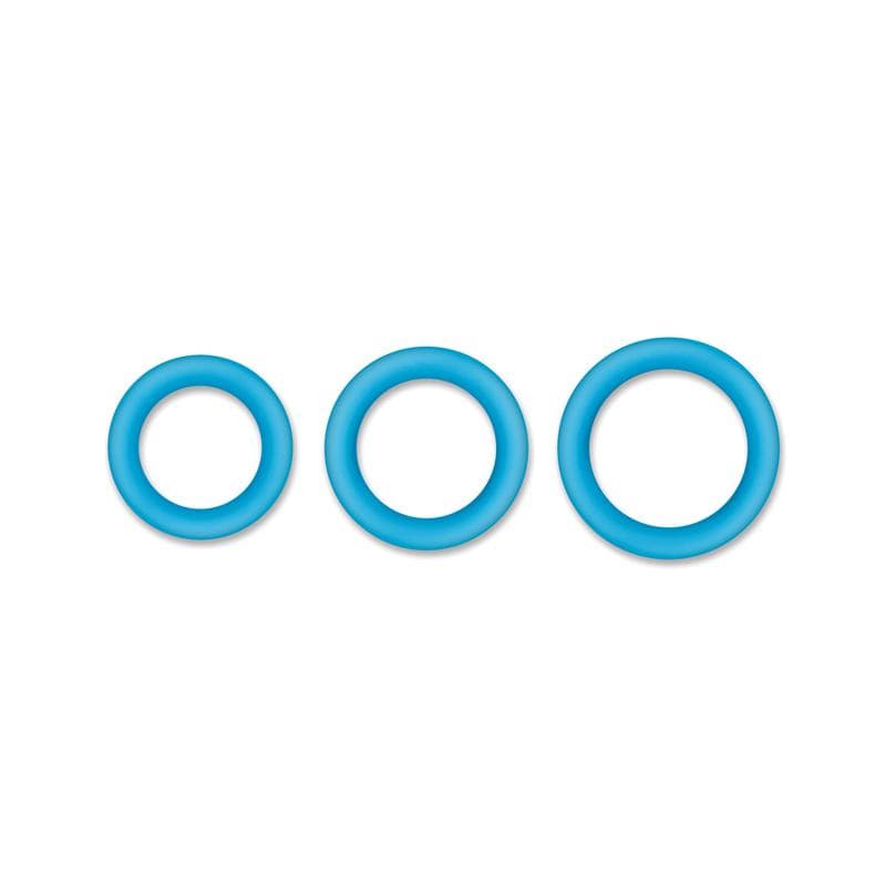 Firefly Halo Cock Ring - Large, Blue