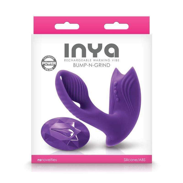 INYA Bump-N-Grind Remote Control Warming Vibrator - Purple