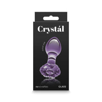 Crystal Flower Butt Plug - Purple