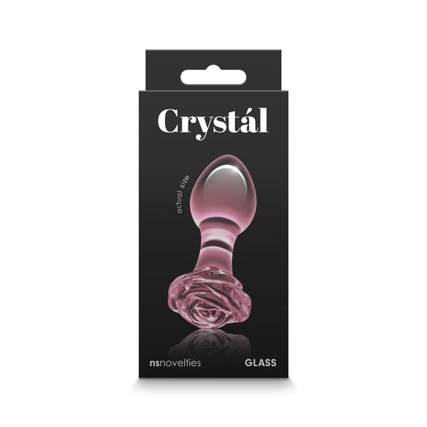 Crystal Rose Butt Plug - Pink