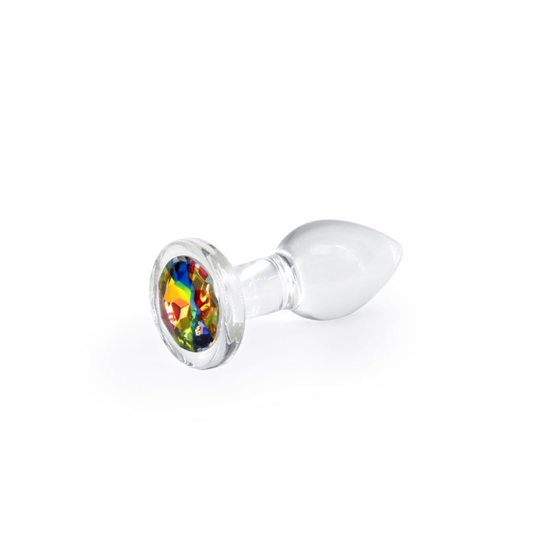 Crystal Desires Rainbow Gem Glass Plug - Small