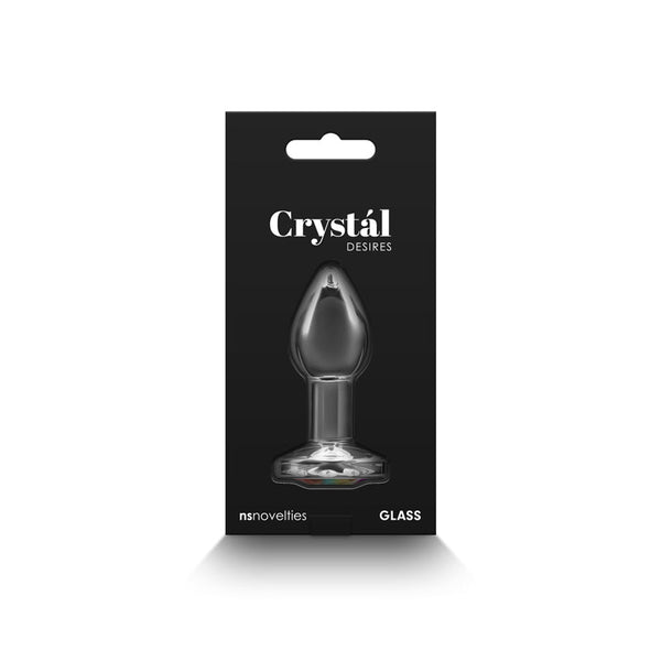 Crystal Desires Rainbow Gem Glass Plug - Small