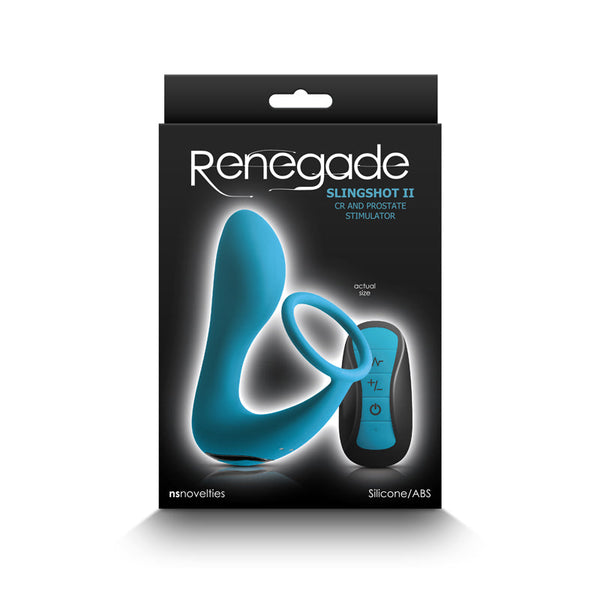 Renegade Slingshot II Remote Control Prostate Stimulator - Teal