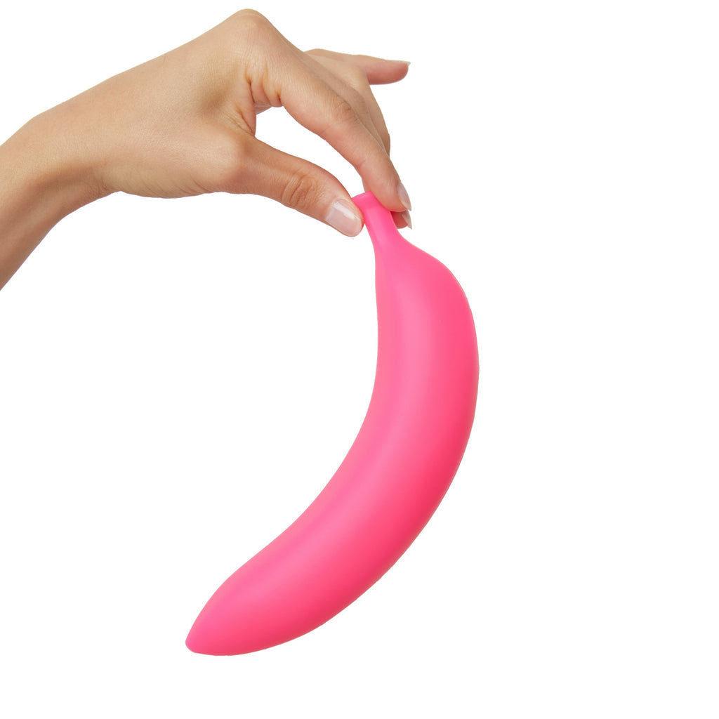 Oh Oui Banana Vibrating Dildo In Banana Bag - Danger Pink