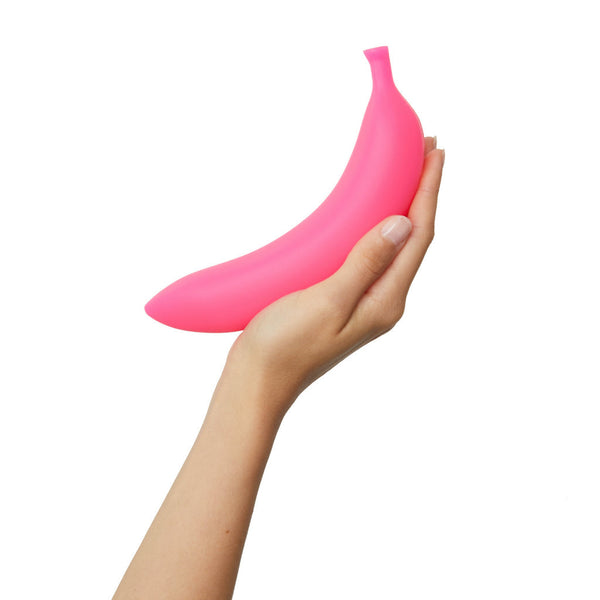 Oh Oui Banana Vibrating Dildo In Banana Bag - Danger Pink