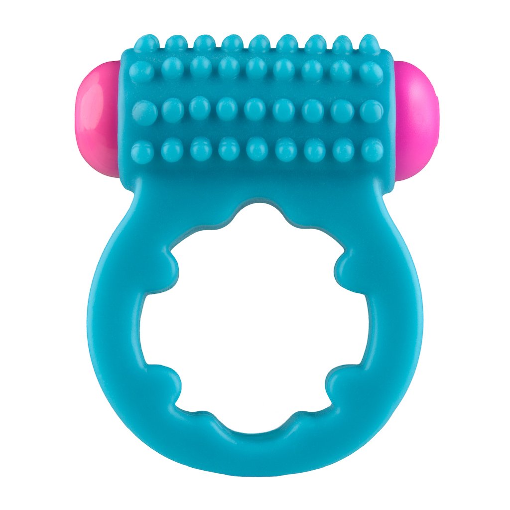 Sugar Buzz Vibrating Cock Ring - Blue