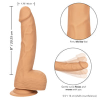 Silicone Studs Realistic Dildo - 8"/20.25 cm, Ivory