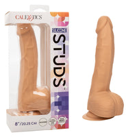 Silicone Studs Realistic Dildo - 8"/20.25 cm, Ivory