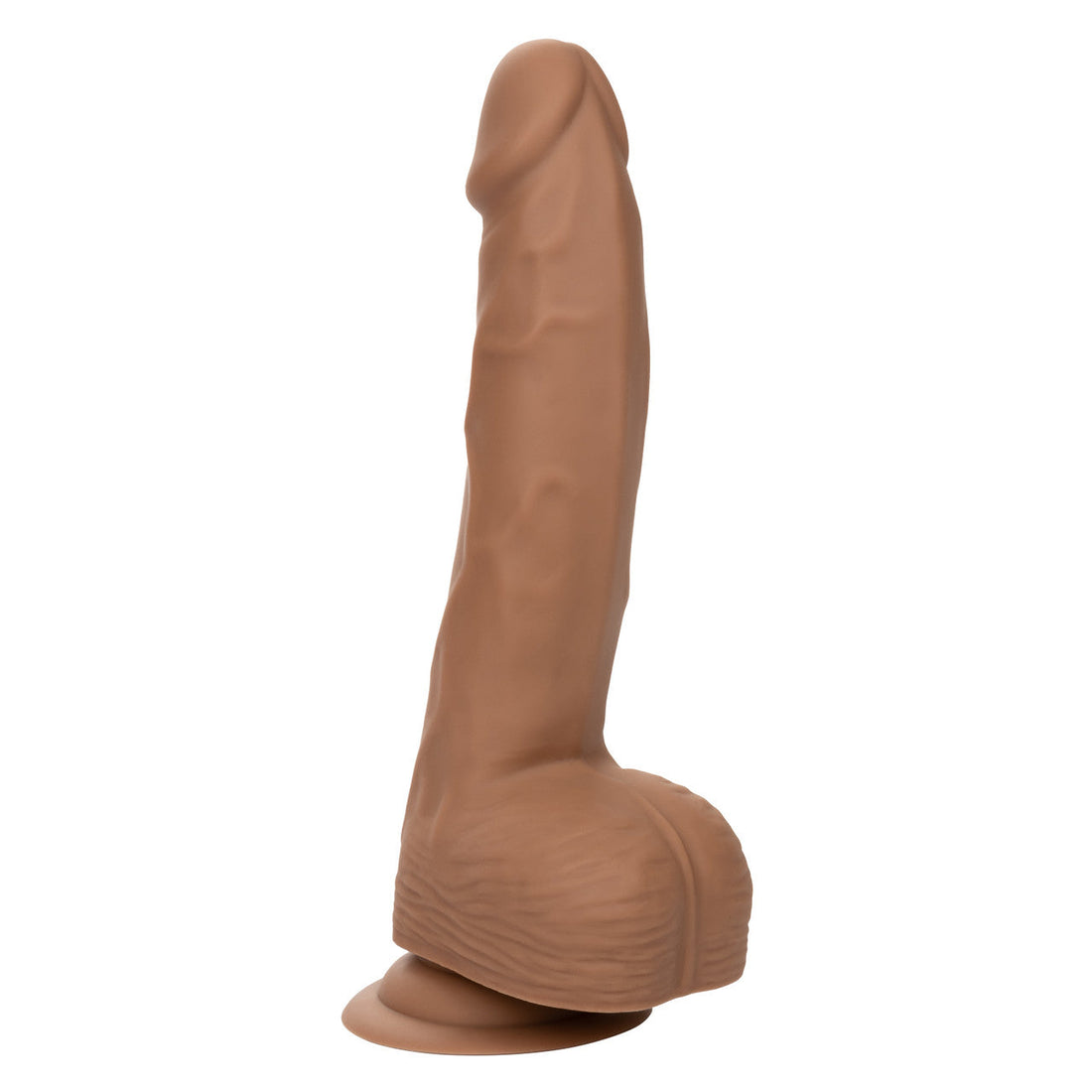 Silicone Studs Realistic Dildo - 8"/20.25 cm, Brown