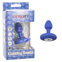 Cheeky Gems Small Rechargeable Vibrating Probe - Blue