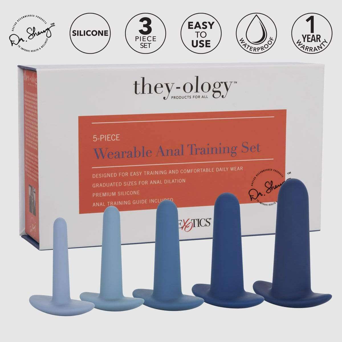 They-ology 5-Piece Wearable Anal Training Set