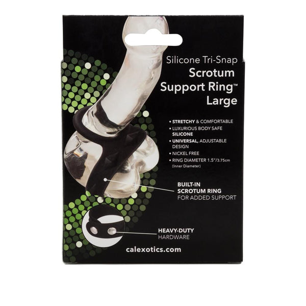 Silicone Tri-Snap Scrotum Support Ring - Large
