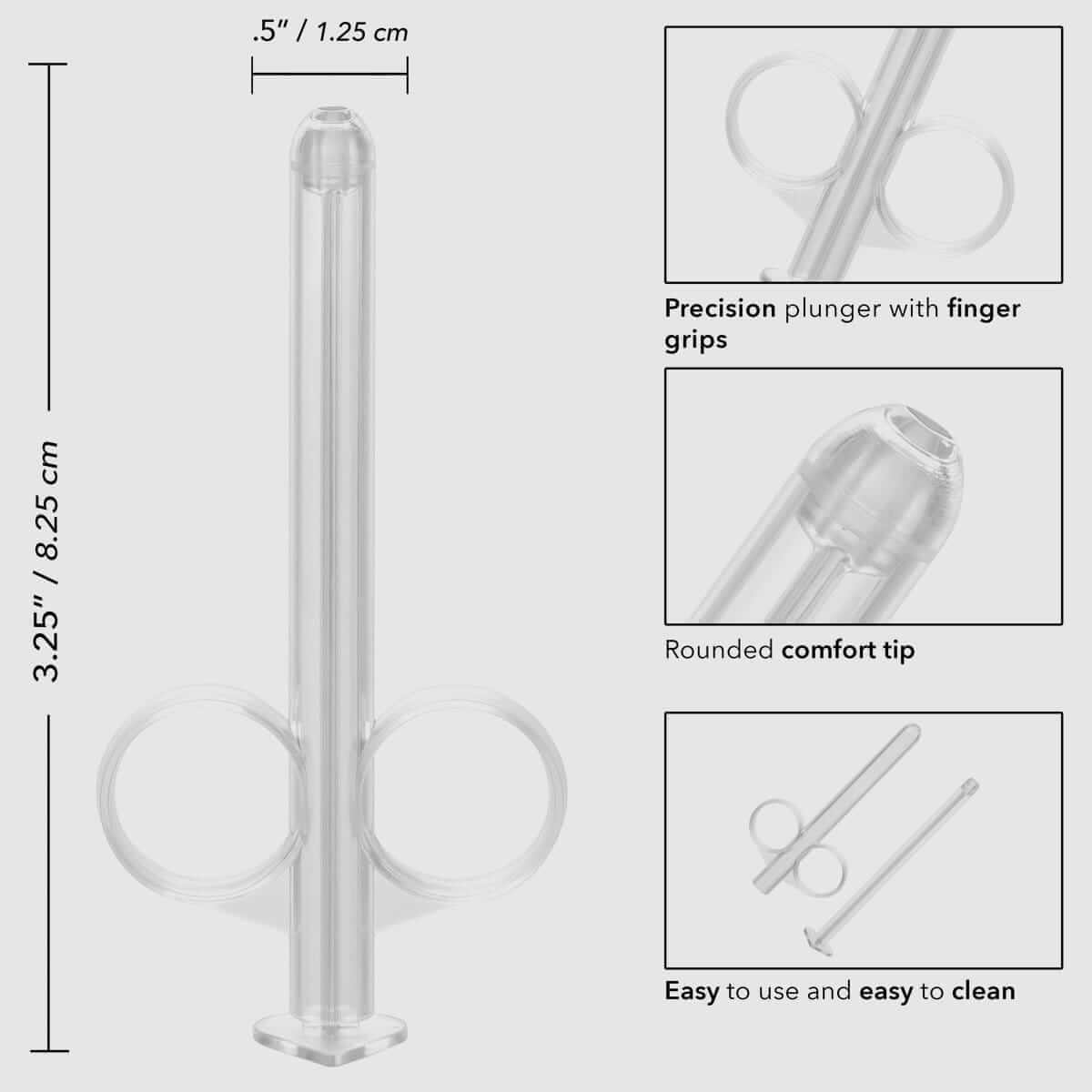 Lube Tube Applicator 2 Pack - Clear