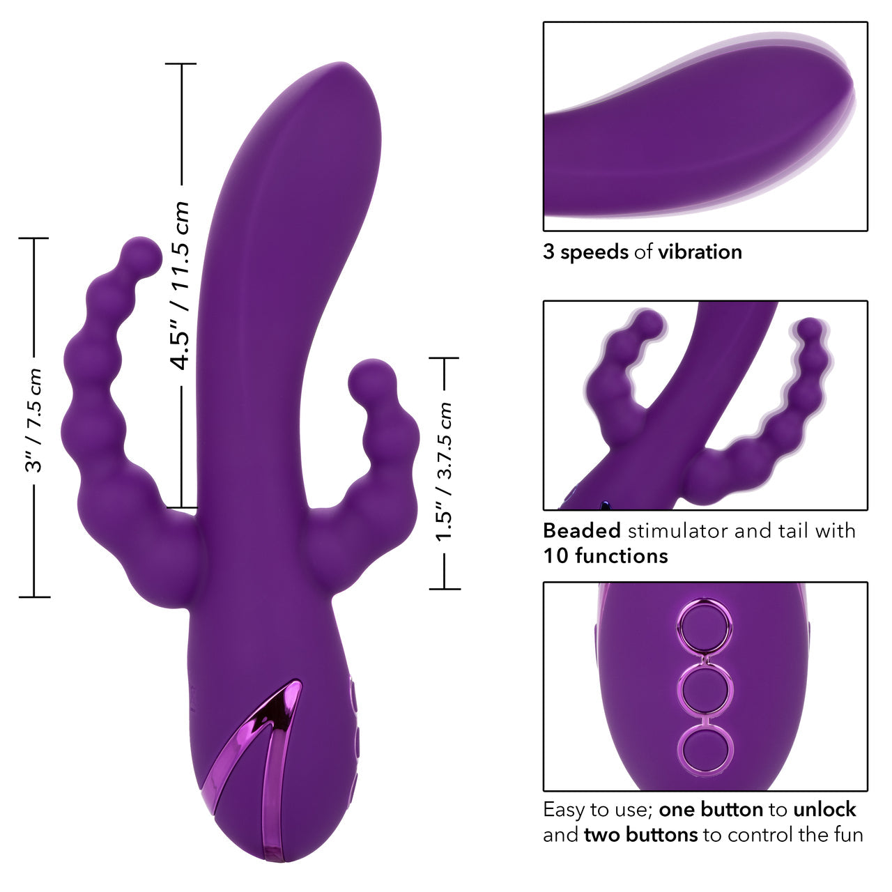 California Dreaming Long Beach Bootylicious Dual Penetrating Vibrator