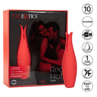 Red Hot Fury Silicone Rechargeable Clitoral Vibrator