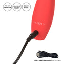 Red Hot Fury Silicone Rechargeable Clitoral Vibrator
