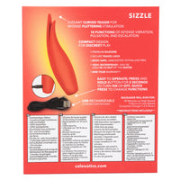 Red Hot Sizzle Silicone Rechargeable Clitoral Vibrator