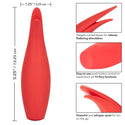 Red Hot Sizzle Silicone Rechargeable Clitoral Vibrator