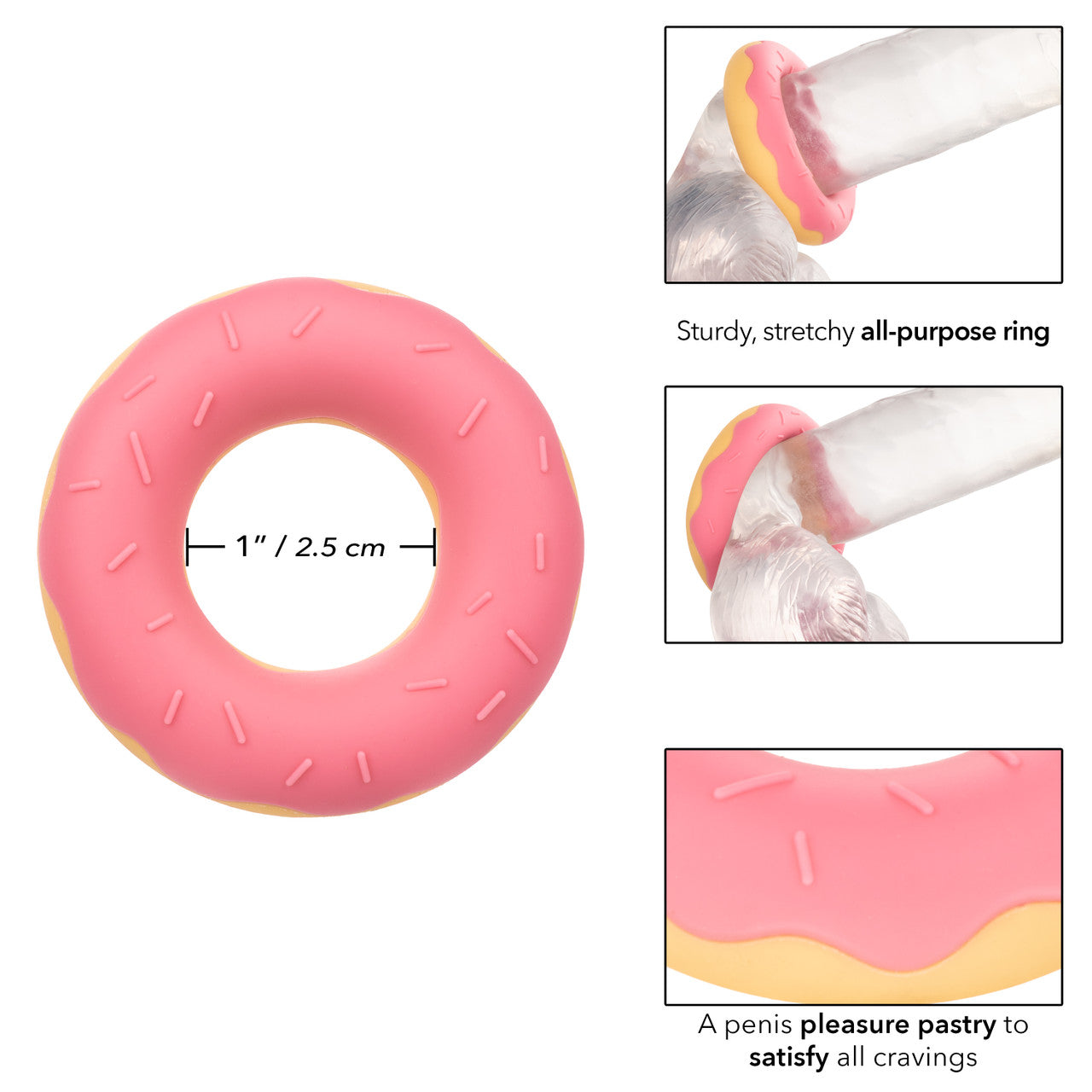 Naughty Bits Dickin’ Donuts Silicone Donut Cock Ring