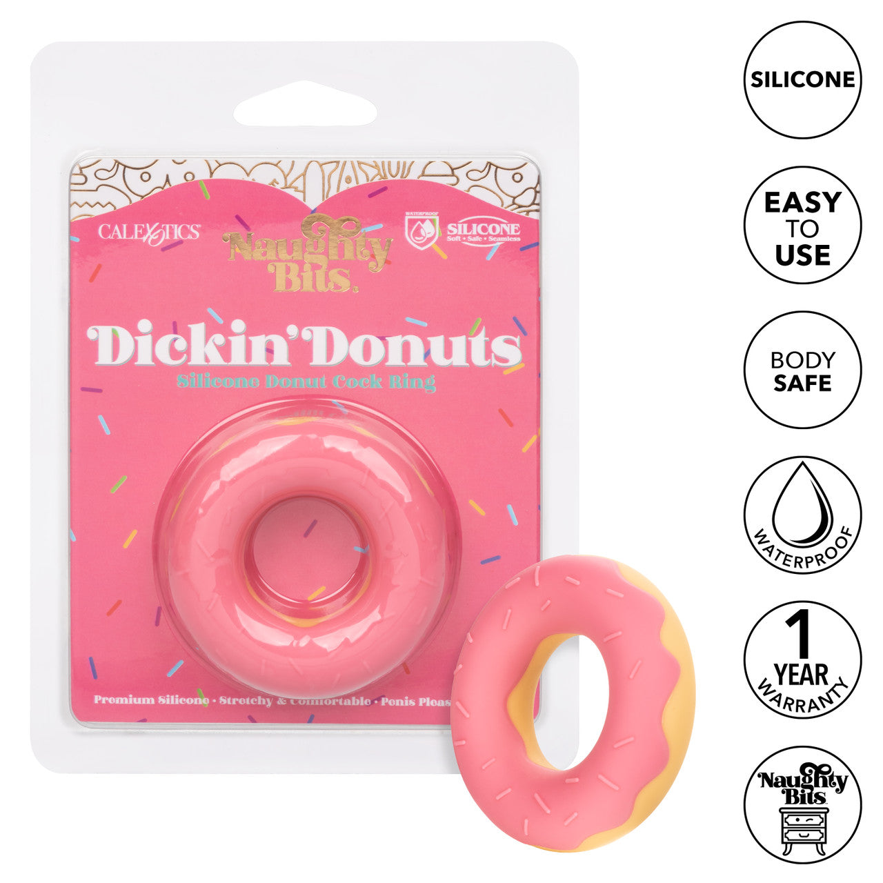 Naughty Bits Dickin’ Donuts Silicone Donut Cock Ring