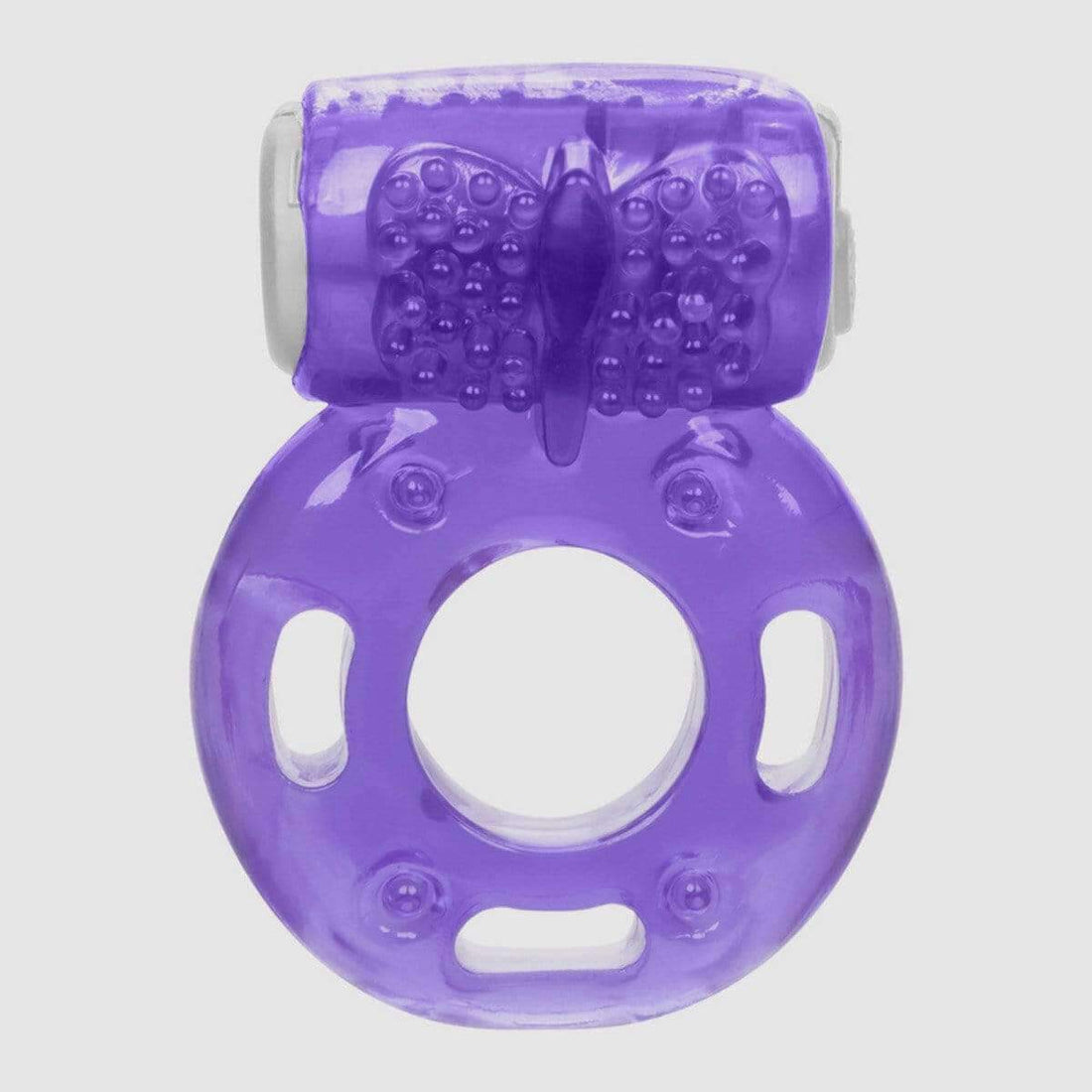 Foil Pack Vibrating Cock Ring - Purple