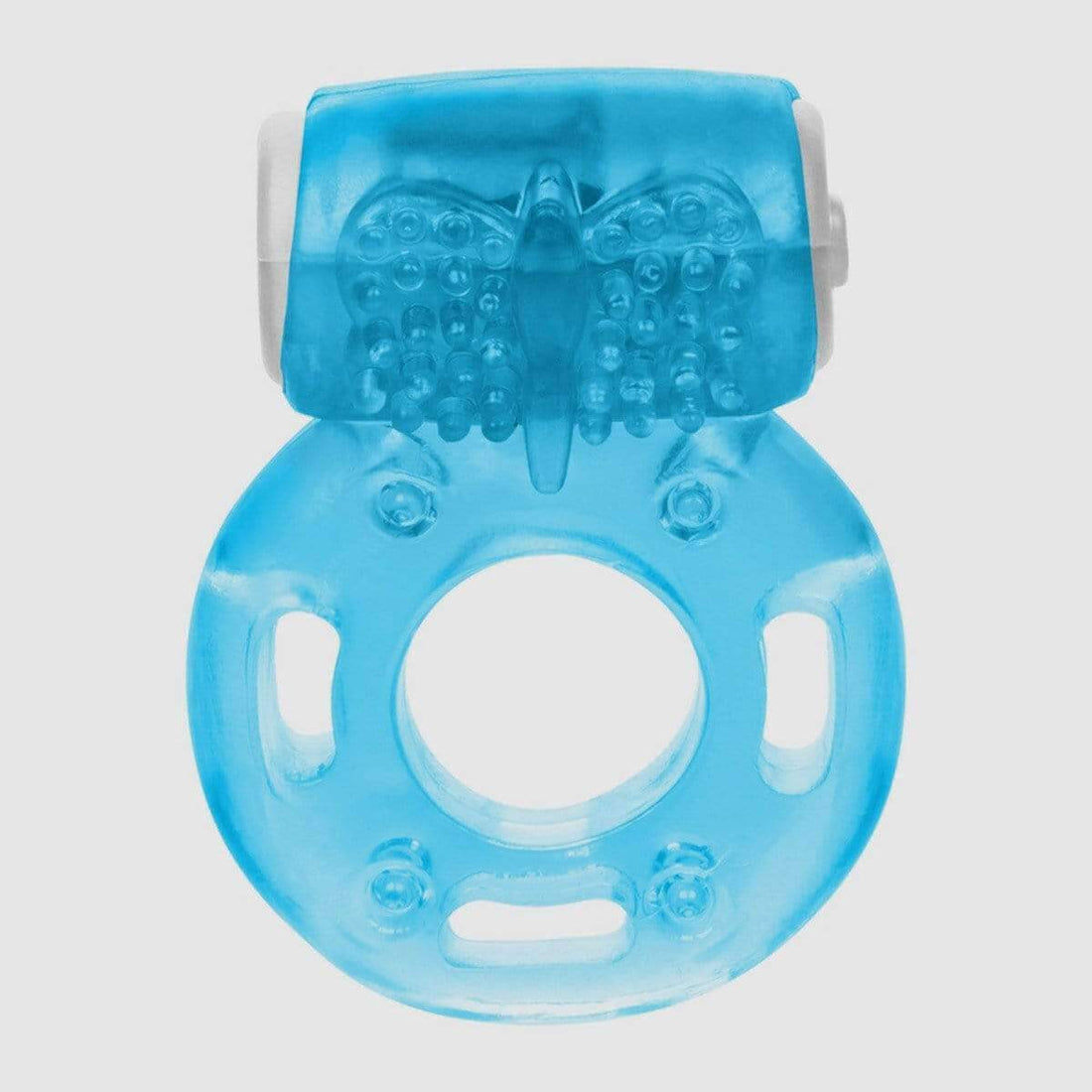 Foil Pack Vibrating Cock Ring - Blue