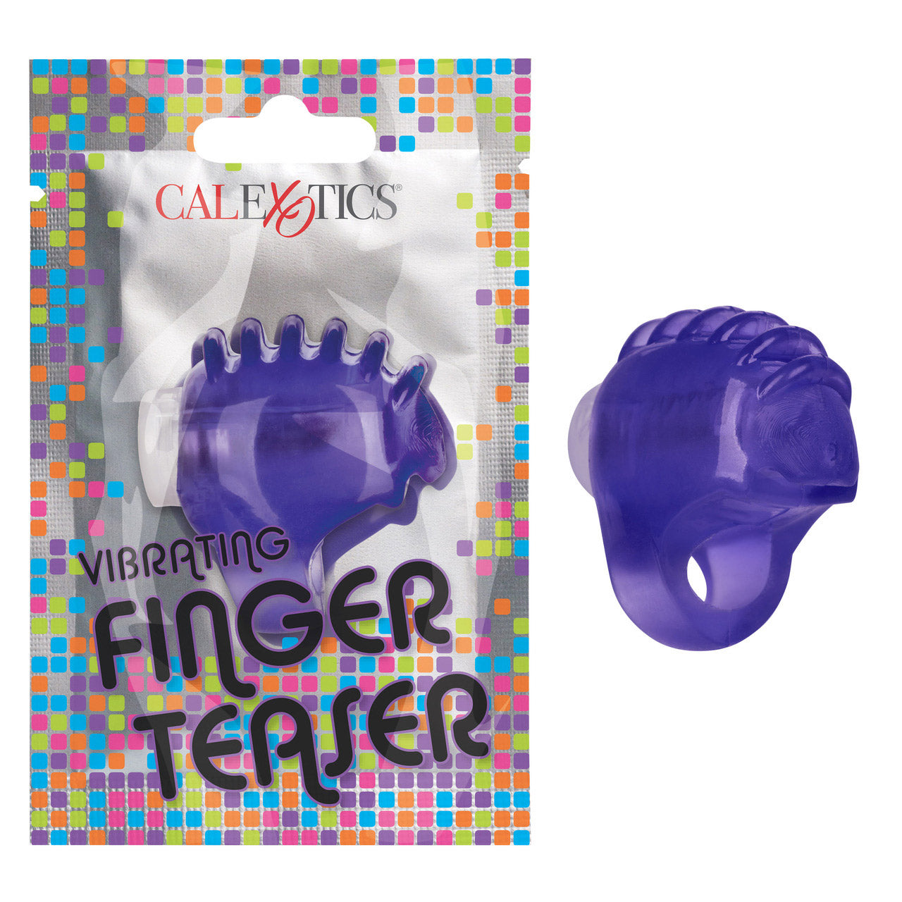 Foil Pack Vibrating Finger Teaser - Purple