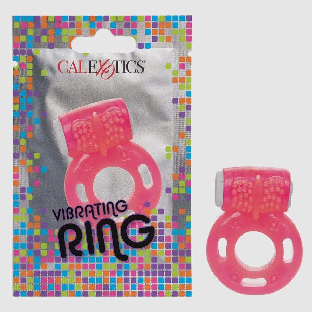 Foil Pack Vibrating Cock Ring - Pink