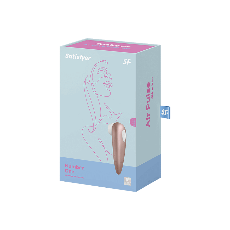 Satisfyer Number One Air-Pulse Clitoris Stimulator - Light Gold