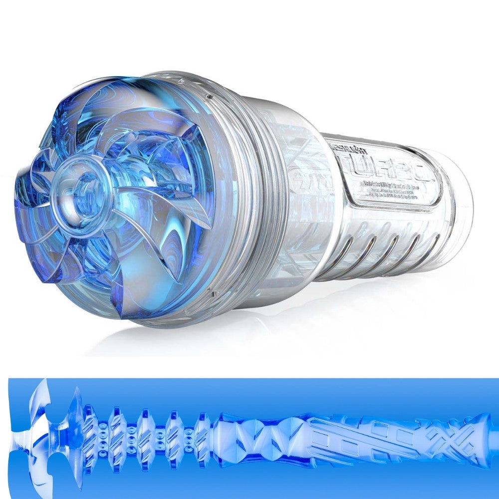 Fleshlight Turbo Thrust Blowjob Simulator - Blue Ice