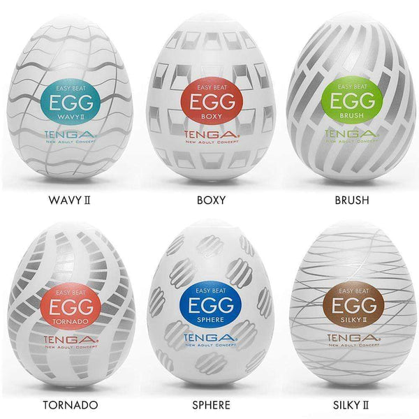 Tenga Easy Beat New Standard Egg - 6-Color Package