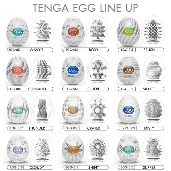 Tenga Easy Beat New Standard Egg - 6-Color Package