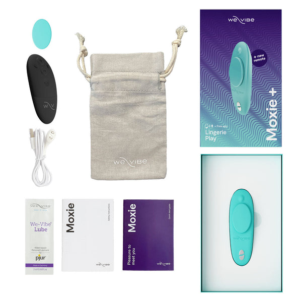 We-Vibe Moxie+ Wearable Clitoral Vibrator – Aqua