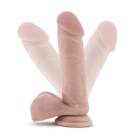 8 Inch Dildo With Balls - Beige