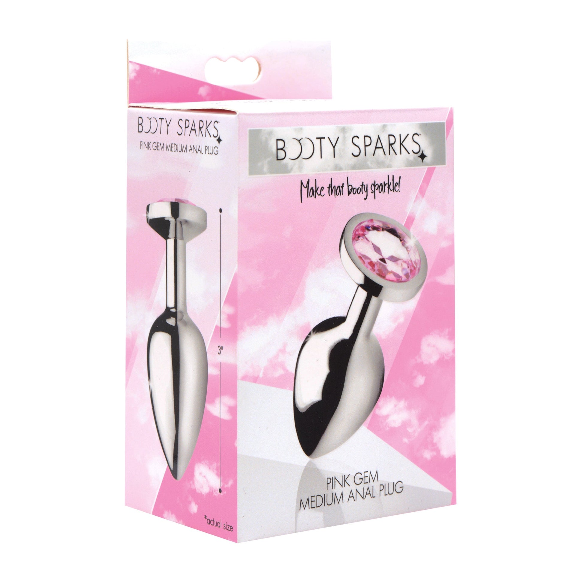 Pink Gem Anal Plug - Medium