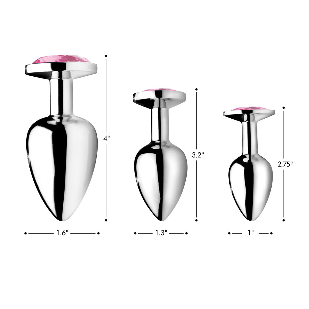 Pink Gem Anal Plug - Large