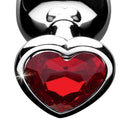 Red Heart Gem Anal Plug - Small