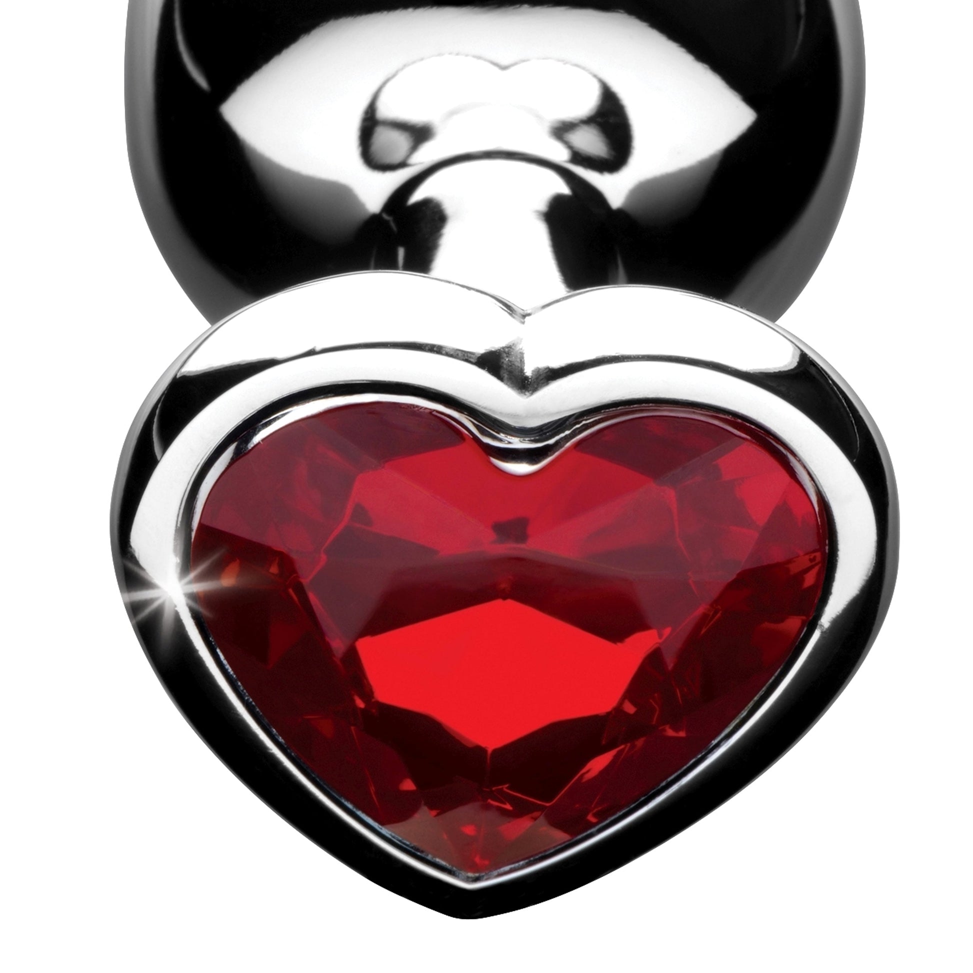 Red Heart Gem Anal Plug - Medium