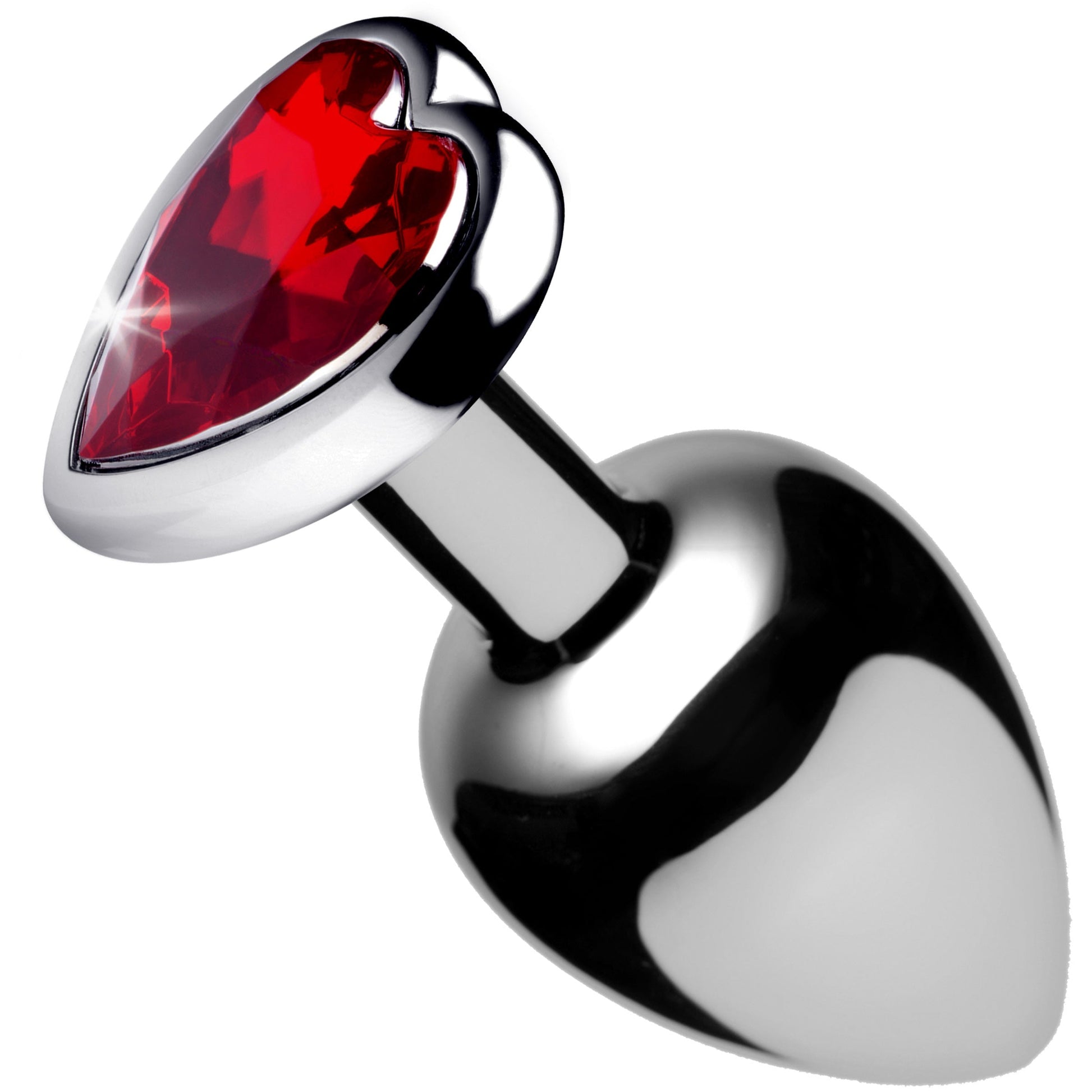 Red Heart Gem Anal Plug - Large