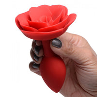 Booty Bloom Silicone Rose Anal Plug - Medium